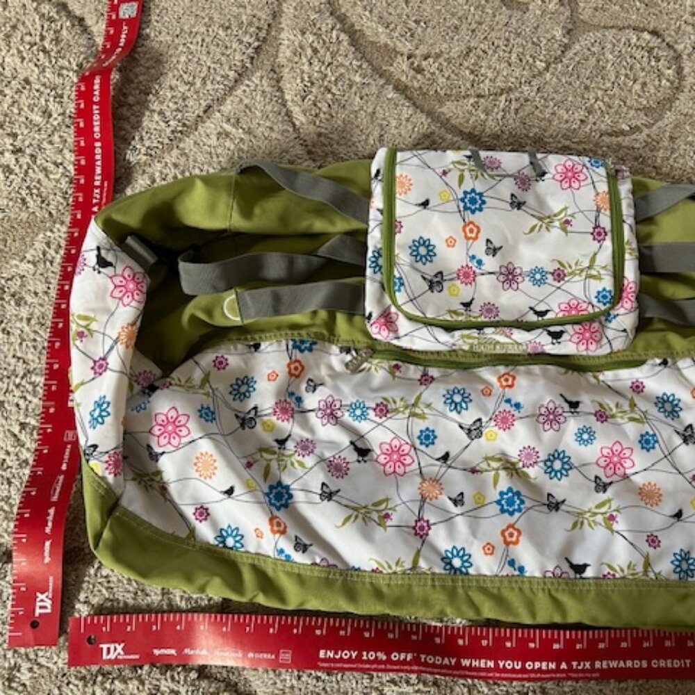 High Sierra 30" New Extra Large Pack-n-Go Duffel Pouch Travel Bag Floral Pattern